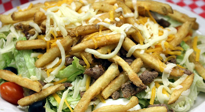 Pittsburgh Salad with French Fries