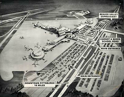 Plan of Greater Pittsburgh International Airport