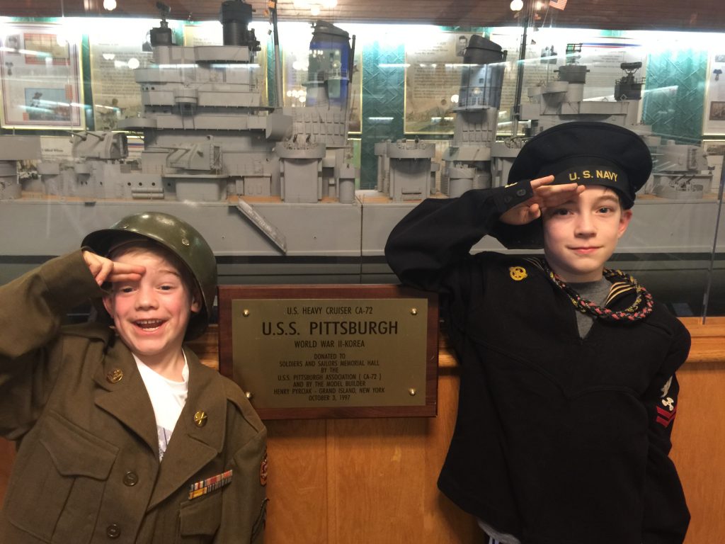 USS Pittsburgh Model at Soldiers and Sailors Museum Pittsburgh