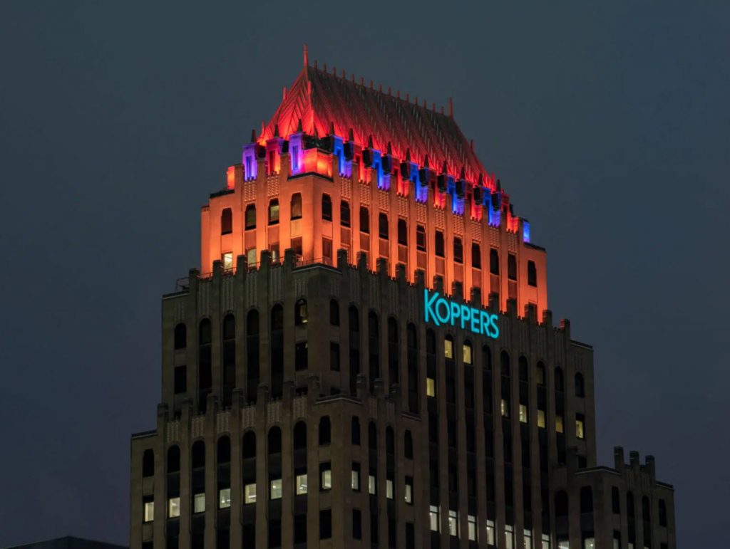 Koppers Building Pittsburgh Lights