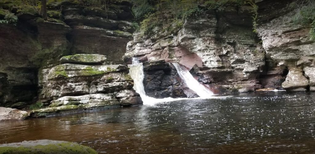 waterfalls near pittsburgh adams falls
